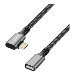 LogiLink CUA0112 USB kabelis USB 3.2 Gen 1 (3.1 Gen 1) 2 m USB C 5 Gbit/s 100 W Melns, Pelēks