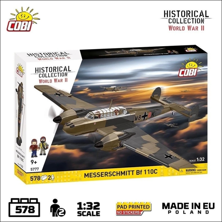 Cobi Building Blocks Set Messerschmitt Bf 110C 1:32 Model – 3