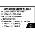 Cobi Building Blocks Set Messerschmitt Bf 110C 1:32 Model