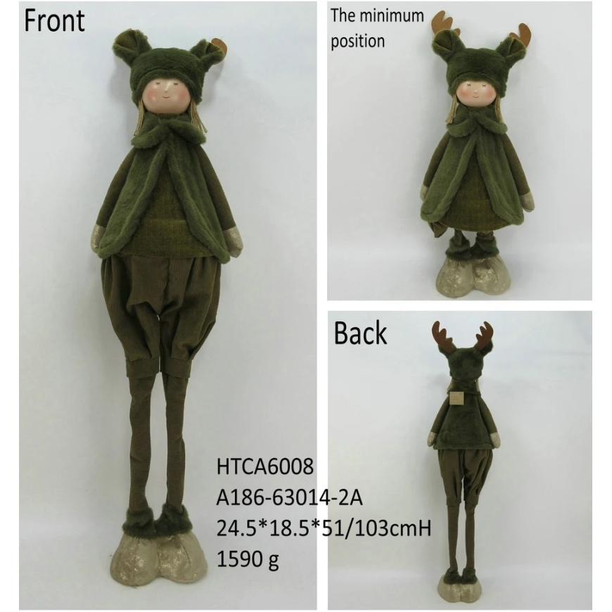 Mondex Since 1986 SANTA LILA Mīkstā figūra Zēns 22x19x67/103 cm teleskopiska – 2
