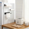 Oem Paper Towel Holder - Black - Kitchen Holder for Towels and Foil
