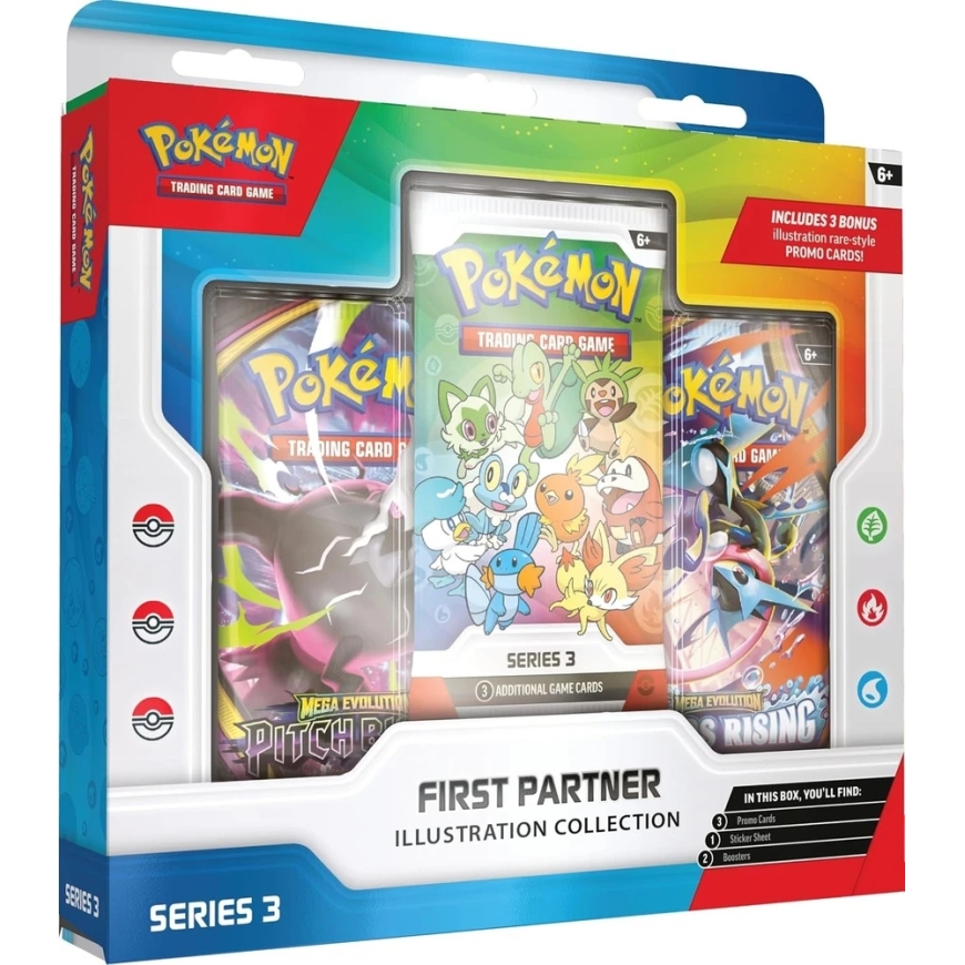 Pokemon TCG - Коллекция бустеров "Первый партнер. Иллюстрации 3"