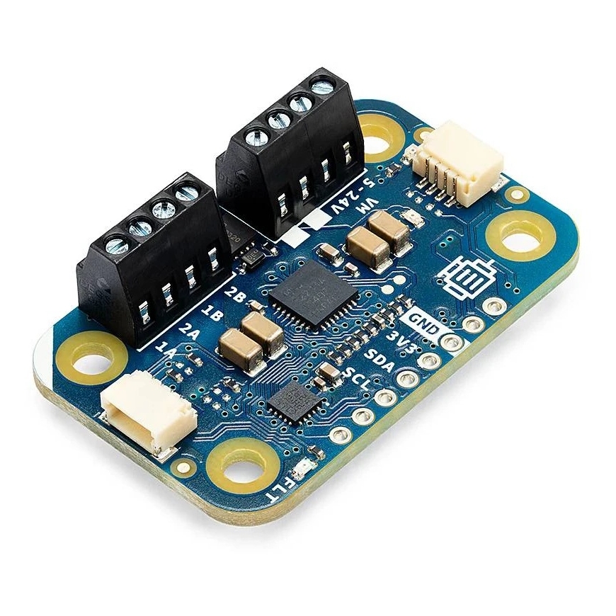 Arduino Modulino Motors – kahekanaline mootori kontrollija 5V-24V/3.8A – MAX2221 – Qwiic – ABX00114