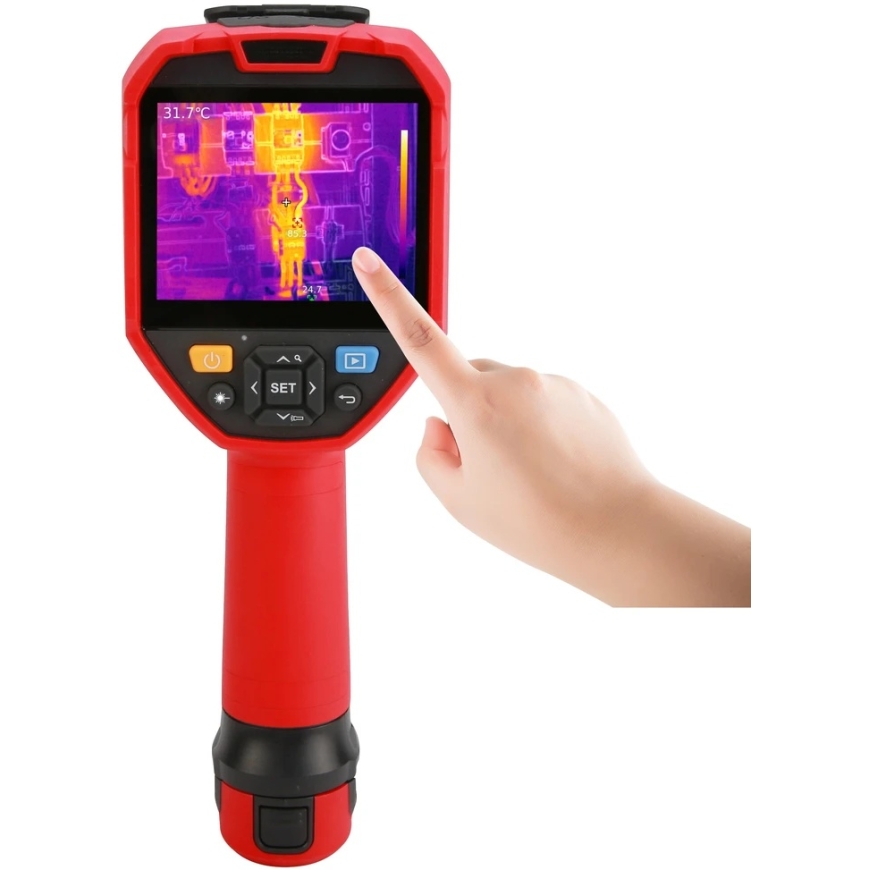 Professional thermal imaging camera, 256x192, -20-550°C, 56°×42.2°, 25Hz, 3.5' IPS touch screen, 5MP, P54, Wi-Fi live, 32GB Micr – 2