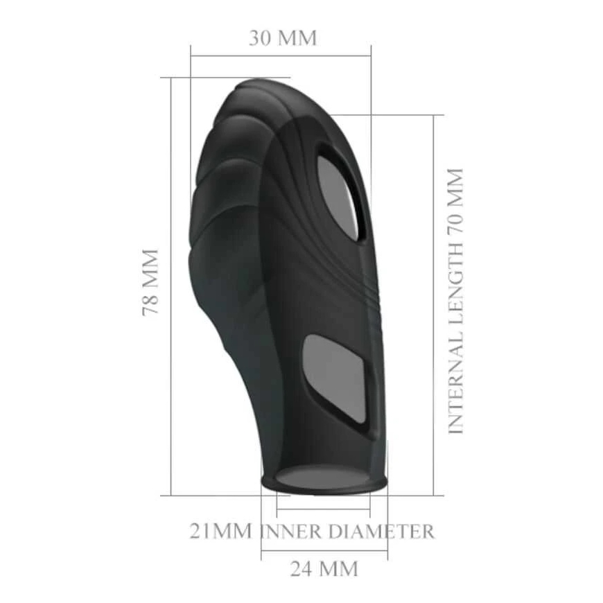 LYBAILE Pretty Love Lich Pirksta Vibrators Melns – 5