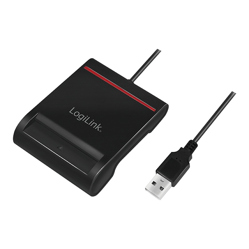LogiLink CR0047 считыватель сим-карт Для помещений USB 2.0 Черный