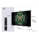 TCL 65C69K teler 165,1 cm (65") 4K Ultra HD Nutiteleri funktsioon WiFi Metallik TCL 65C69K teler 165,1 cm (65") 4K Ultra HD Nutiteleri funktsioon WiFi Metallik