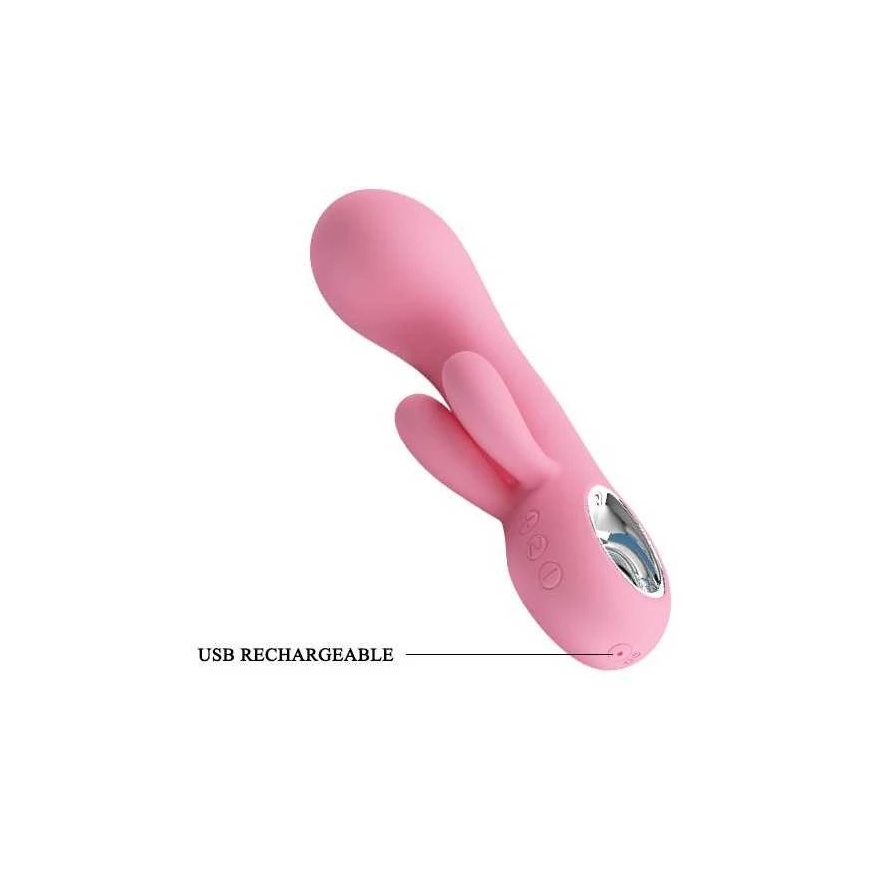Pretty Love Vibrator, designed for the G-spot and clitoris, USB, 7 modes, 15 cm – 3