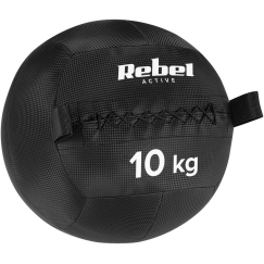 Medicininis kamuolys fitneso ir reabilitacijos pratimams, 10 kg, REBEL ACTIVE
