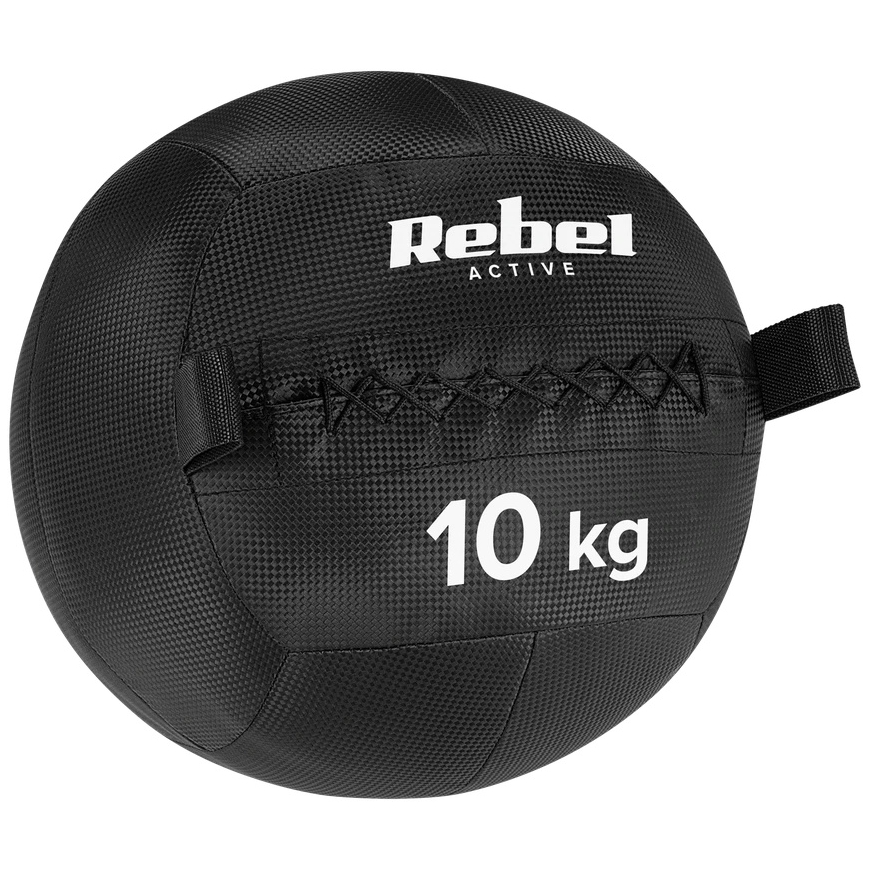 Lääkepallo kuntoutus- ja kuntoiluharjoituksiin, 10 kg, REBEL ACTIVE