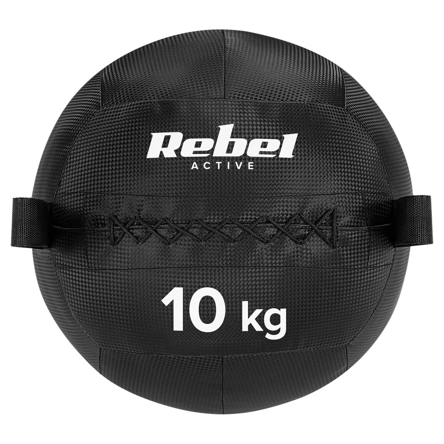 Medicīniskais bumbas fitnesa un rehabilitācijas vingrinājumiem, 10 kg, REBEL ACTIVE – 2
