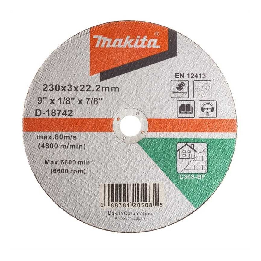 Makita LEIKKURINKIEKKO 230X2.5 C30 S KIVELLE