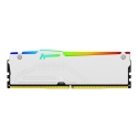 Kingston Technology FURY Beast 32 Gt 6000 MT/s DDR5 CL30 DIMM , valkoinen, RGB, EXPO