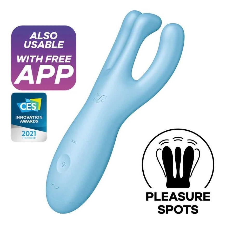 Satisfyer Threesome 4 wibrator Mėlyna – 4