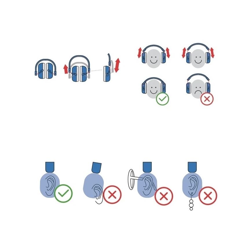 Momini kids noise-reducing earmuffs Milo Blue – 3