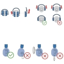 Momini kids noise-reducing earmuffs Milo Mėlyna Momini kids noise-reducing earmuffs Milo Mėlyna