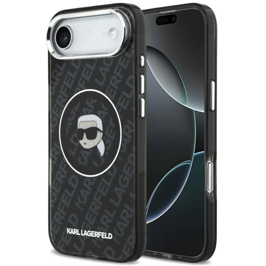 Кейс Karl Lagerfeld IML Karl Head Logo MagSafe для iPhone Air - черный