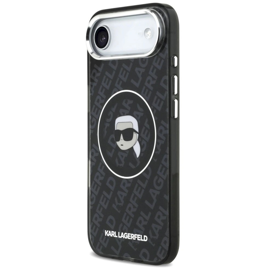 Karl Lagerfeld IML Karl Head Logo MagSafe -kotelo iPhone Airille - Musta – 3