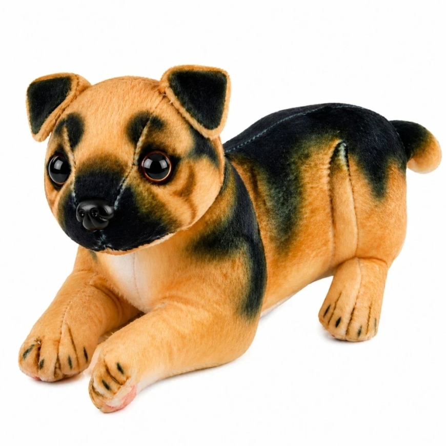 Lean Toys Plush Toy - German Shepherd, 25 cm
