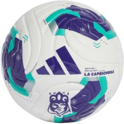 adidas Queens League mini jalkapallo valkoinen ja violetti-vihreä KE8233 (1)
