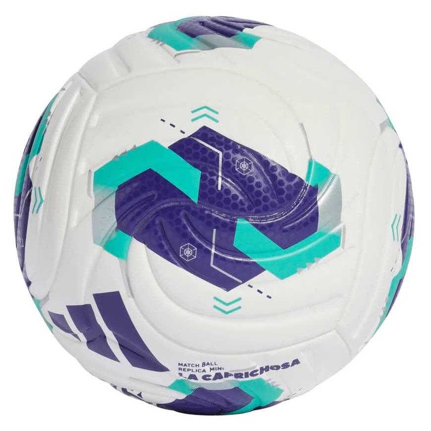 adidas Queens League mini futbola bumba balta un violeta-zaļa KE8233 (1) – 2