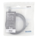 LogiLink CDA0107 видео кабель адаптер 2 m DisplayPort HDMI Черный, Серый LogiLink CDA0107 видео кабель адаптер 2 m DisplayPort HDMI Черный, Серый