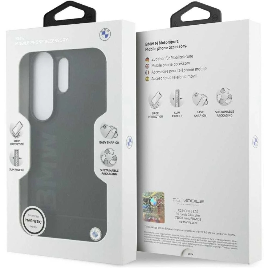BMW nahast kuumtembeldatud MagSafe kate Samsung Galaxy S26 Ultra must – 2