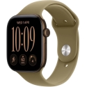 Apple Watch Series 12 42mm Tumši bronzas/olīvu josla S/M