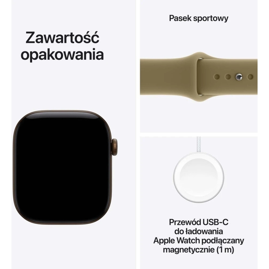 Apple Watch Series 12 42mm Tume pronks/Olive rihm S/M – 5