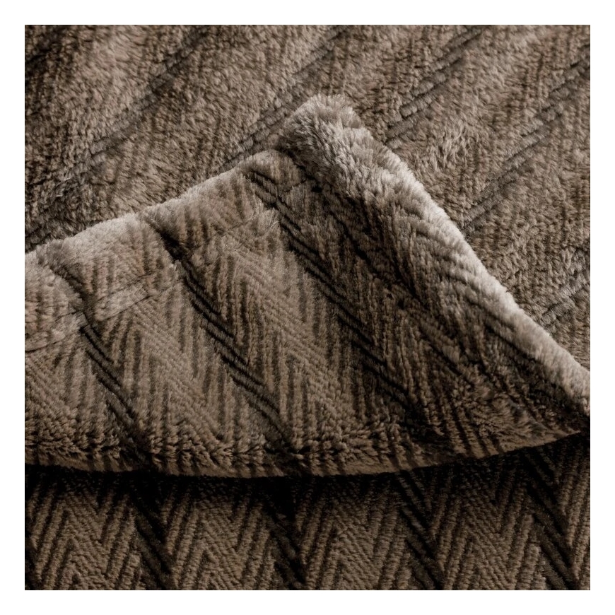 Eurofirany BLANKET/SOFIA/LIGHT BEIGE 150X200 LIGHT BEIGE HERRINGBONE – 4