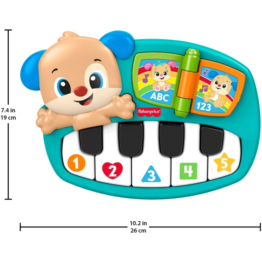 Музыкальный фортепиано Щенок Fisher-Price – 5