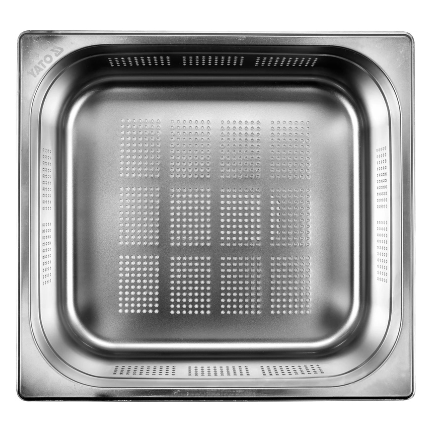 Yato Toya Sa Poland Perforuotas gastronominis indas GN 2/3 | 354 × 325 × 100 mm | nerūdijantis plienas | 9,0 l (YG-00361) – 4