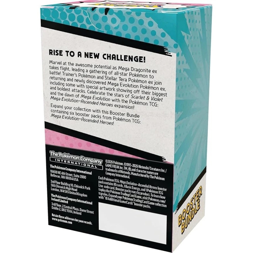 Kogutavate Kaartide Mäng - Pokémon TCG Mega Evolution Ascended Heroes Booster Bundle 6 Paketti + Energiakaardid – 5