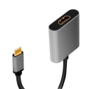 LogiLink CUA0103 kaabli soomuutja USB 3.2 Gen1 Type-C HDMI-A Must, Hall LogiLink CUA0103 kaabli soomuutja USB 3.2 Gen1 Type-C HDMI-A Must, Hall