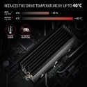 Axagon CLR-M2XL Passive aluminum heatsink for single-sided and double-sided M.2 SSD disks, size 2280