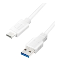LogiLink CU0176 USB-kaabel USB 3.2 Gen 1 (3.1 Gen 1) 2 m USB A USB C Valge