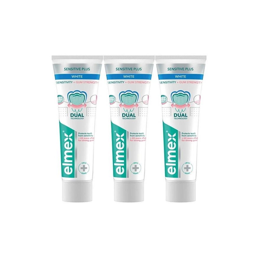 Elmex Jautrus Sensitivity + Gum Strenght Whitening Trio – toothpaste 75 ml – 2