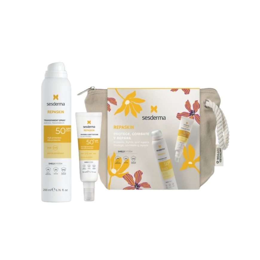 SESDERMA REPASKIN Komplekt (kaitse vedelik 50 ml + kaitsesprei 200 ml)