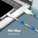 LogiLink USB 2.0 Type-C cable, C/M to A/M, nylon jacket, 60W, yellow, 1.5 m LogiLink USB 2.0 Type-C cable, C/M to A/M, nylon jacket, 60W, yellow, 1.5 m