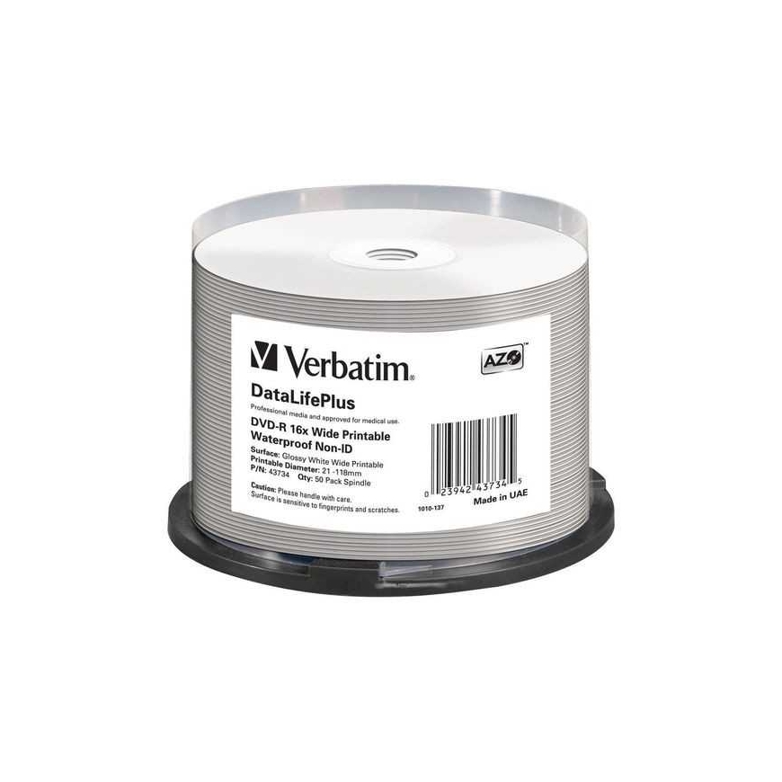 Verbatim DVD-R 4.7 GB 16x kūka kārba 50 (43734)