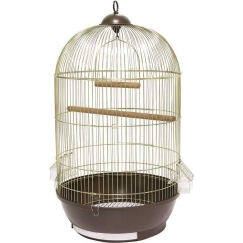Panama Pet lintujen häkki 40x40x70 cm kultainen/pr brown