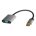 LogiLink CDA0109 kaapelin sukupuolenvaihtaja DisplayPort VGA Musta, Harmaa LogiLink CDA0109 kaapelin sukupuolenvaihtaja DisplayPort VGA Musta, Harmaa