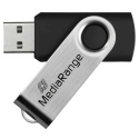 MediaRange 128GB MR913 USB 2.0 Melns/Sudraba MediaRange 128GB MR913 USB 2.0 Melns/Sudraba