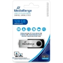 MediaRange 128GB MR913 USB 2.0 Musta/ hopea MediaRange 128GB MR913 USB 2.0 Musta/ hopea