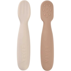 BEABA 2 KPL. SILIKONIHAKASETTI +4 KK, PRALINE/CLAY