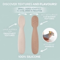 BEABA 2 PCS. SILICONE SPOON SET +4 MONTHS, PRALINE/CLAY