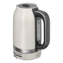 KitchenAid 5KEK1701EPL elektrikann 1,7 l 2400 W Must, Roostevaba teras, Valge