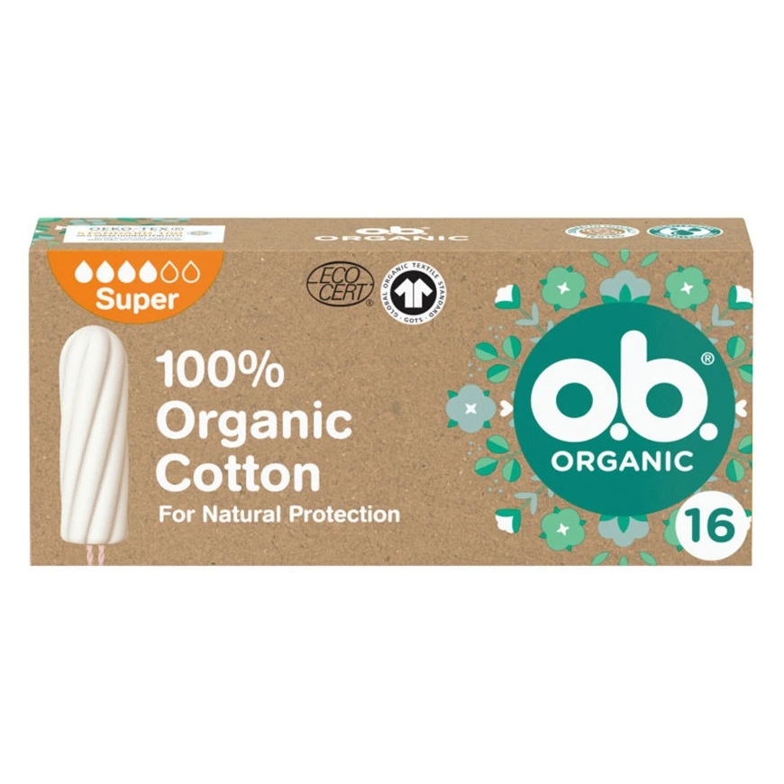 OB ORGANIC super tampon 16 units