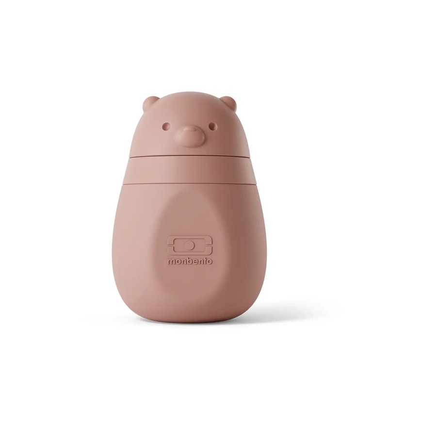 Monbento silikona caurule bērniem Yummy 150 ml Rozā Blush