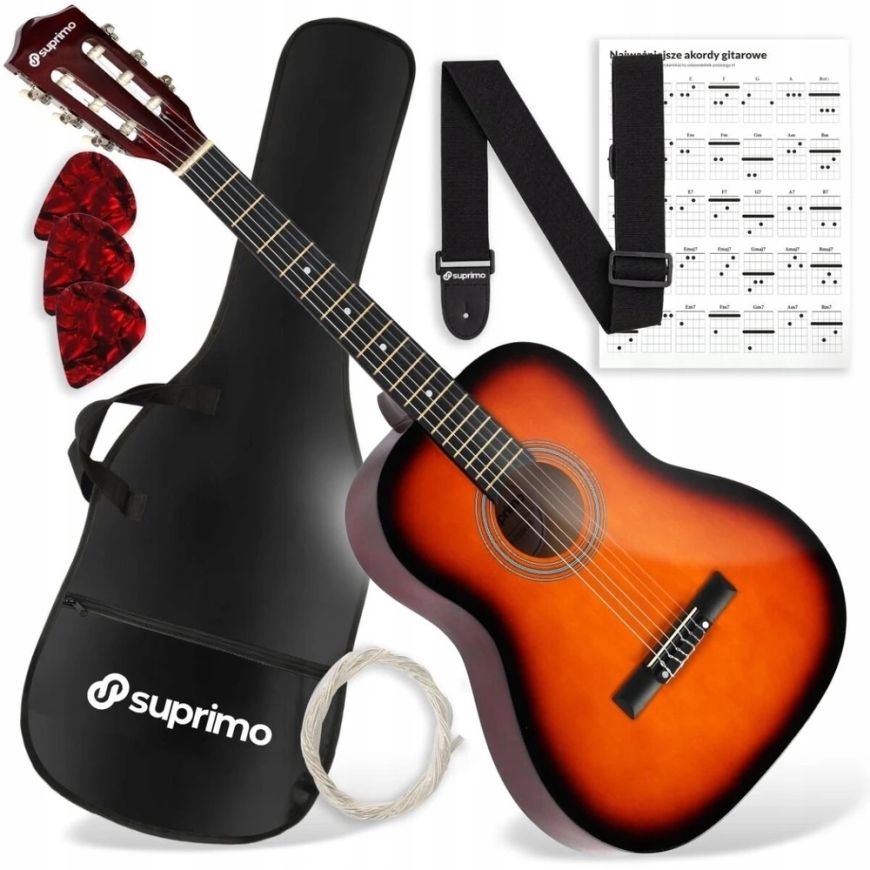 SUPRIMO CG34 SB classical guitar 3/4 36 inches sunbu – 2